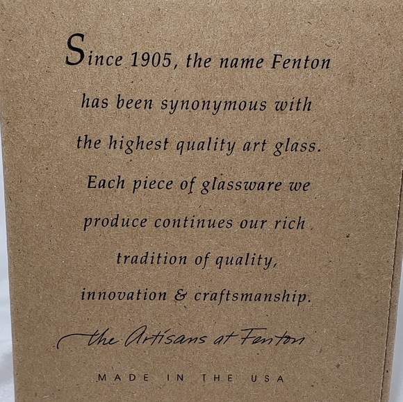 Brand New The Artisans of Fenton Art Glass Angel Figure In Box - Picture 6 of 7